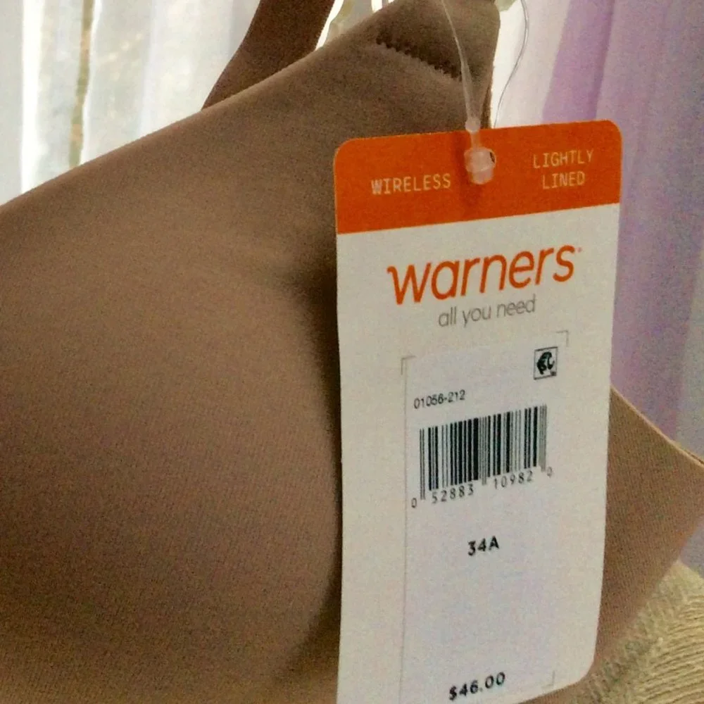 Warners Toasted Almond Wireless Brassiere Size 34A - Picture 4 of 5
